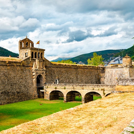 Entrée de la citadelle de Jaca (province de Huesca, Aragon)