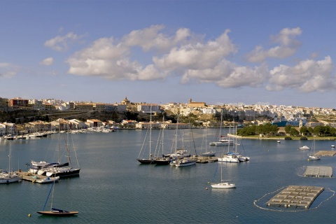 "Port of Maó in Menorca (Balearic Islands) "