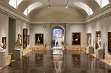 Central gallery of the Prado Museum in Madrid