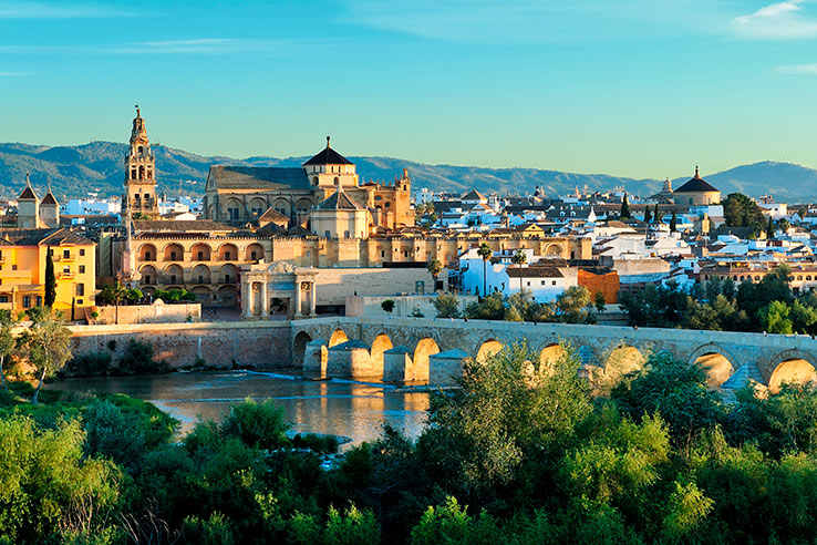 Great Mosque and Roman Bridge in Cordoba Great Mosque and Roman Bridge in Cordoba