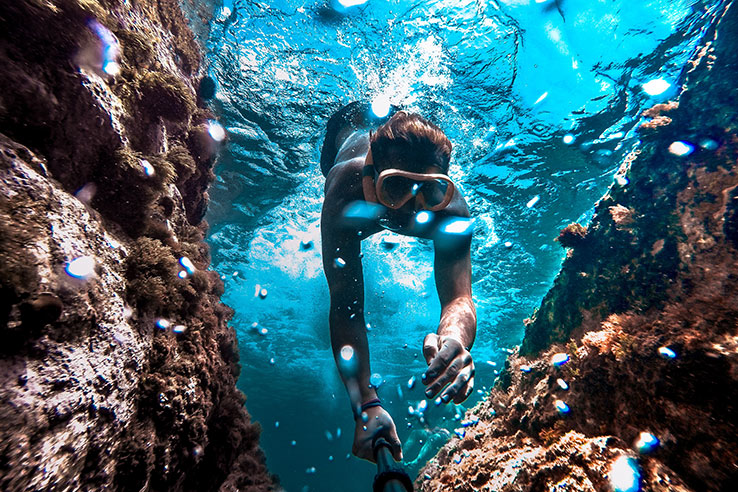 Snorkelling on the Costa Brava Snorkelling on the Costa Brava