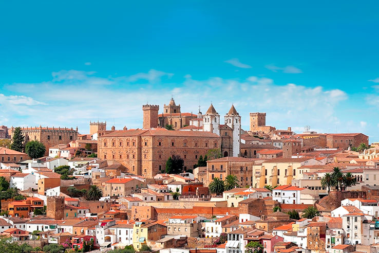Panoramic view of Cáceres Panoramic view of Cáceres
