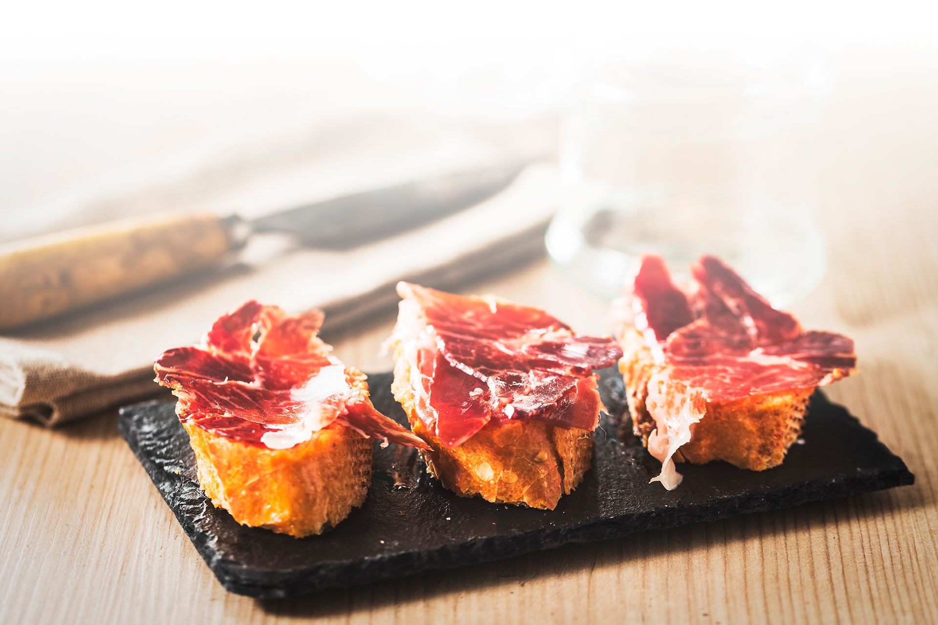 Cured ham tapa Cured ham tapa