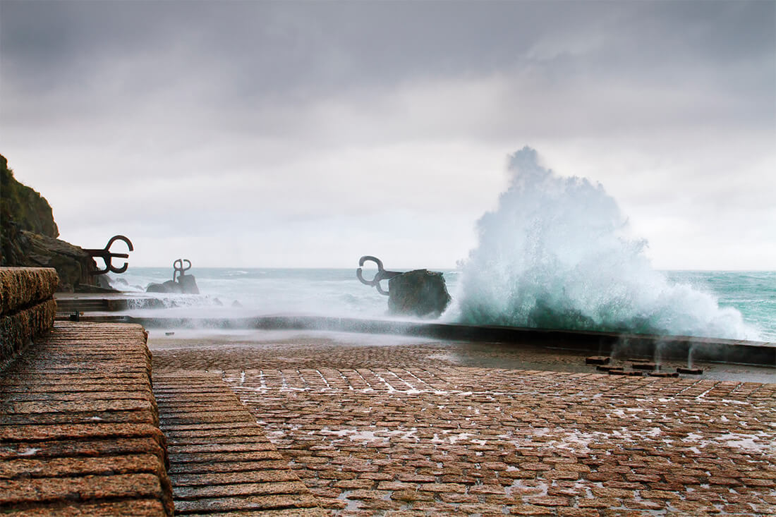 Wind Comb by Chillida in Donostia-San Sebastián Wind Comb by Chillida in Donostia-San Sebastián
