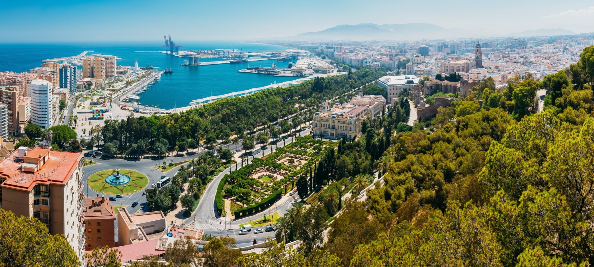 View of the city of Malaga View of the city of Malaga