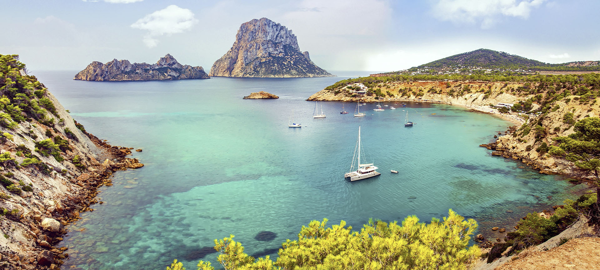 A cove on the island of Ibiza (Balearic Islands)
