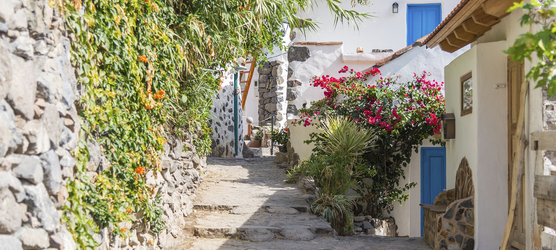 A street in Valle Gran Rey (La Gomera, Canary Islands)