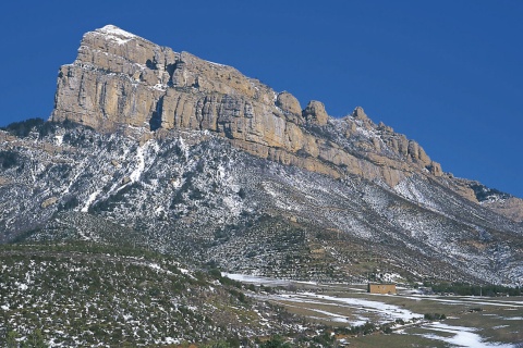 ウエスカ県にあるオロエルの岩山