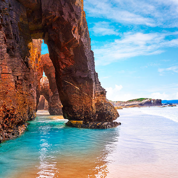 ラス・カテドラレスのビーチ、ルゴ ラス・カテドラレスのビーチ、ルゴ