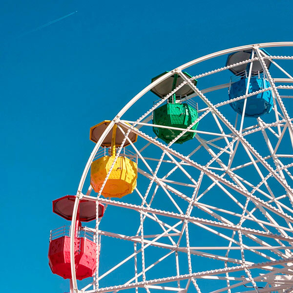 バルセロナのティビダボ遊園地 バルセロナのティビダボ遊園地