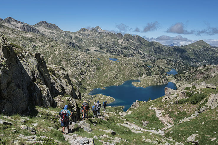 Discesa al lago Obago nel PN di Aigüestortes ed Estany de Sant Maurici Discesa al lago Obago nel PN di Aigüestortes ed Estany de Sant Maurici