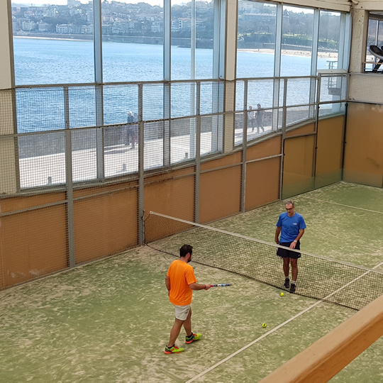 Instalações de padel do Real Clube de Tênis de San Sebastián