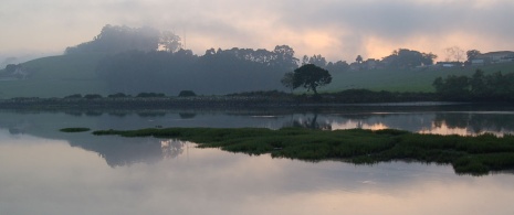Santoña marshes at dusk, Cantabria Santoña marshes at dusk, Cantabria