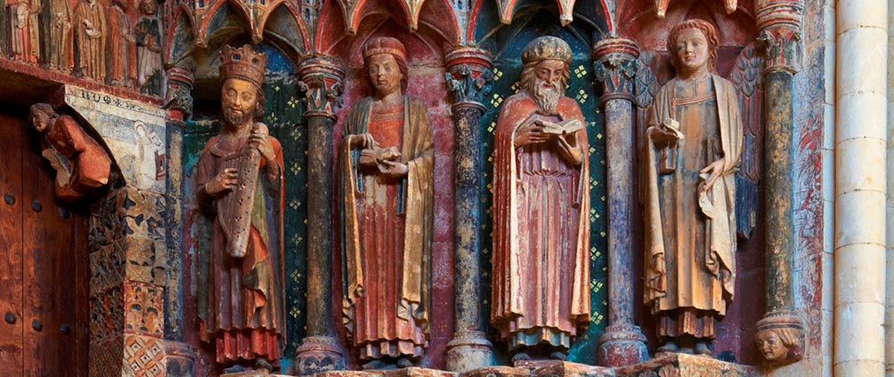 Detailansicht des Portikus der Majestät. Detailansicht des Portikus der Majestät.