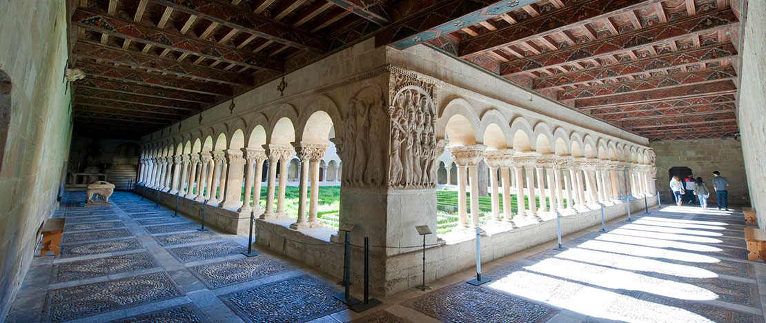 Romanesque cloister of the Monastery of Santo Domingo de Silos, Burgos Romanesque cloister of the Monastery of Santo Domingo de Silos, Burgos